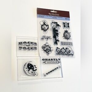 Set of Stamps for Scrapbooking/Crafting - Steampunk and Halloween